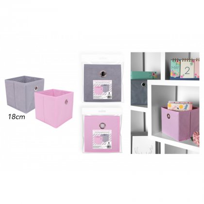 D-Clutter Folding Storage Cube 18cm - Assorted