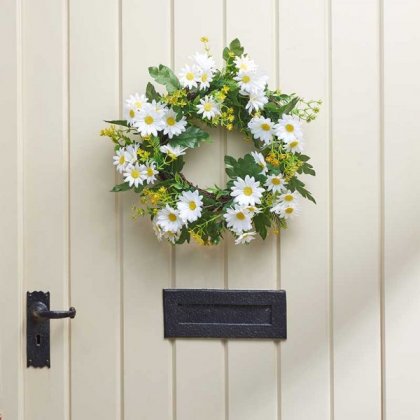 Faux Decor Daisy Whirl 40cm Wreath