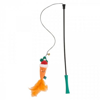 Zoon Nip-it Santa Carrot Tickle Stick