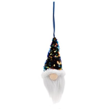 Three Kings Seasonal Plush Decor Gonklet Pendant - Navy