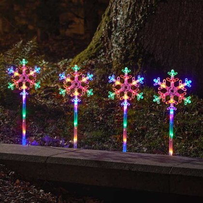 Three Kings SnowDcor Stakes Large (Set of 4) - Multicoloured