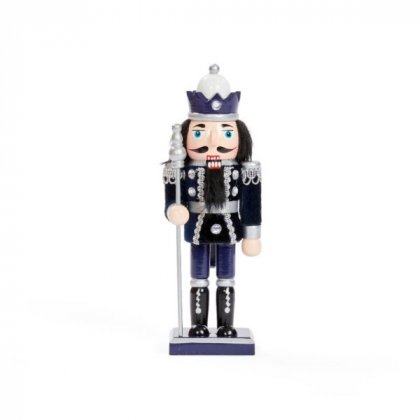 Three Kings Navy & Silver Nutcracker - Assorted