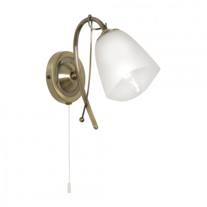 Oaks Lighting Turin Wall Light Antique Brass