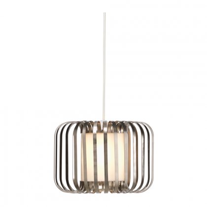 Oaks Lighting Lech Non-Electric Pendant Large Satin Nickel