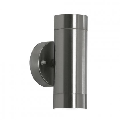 Oaks Lighting Carson 2 Light Outdoor Wall Light Stainless Steel