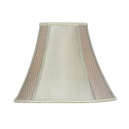 Oaks Lighting Flared Square Shade Soft Grey - Various Sizes