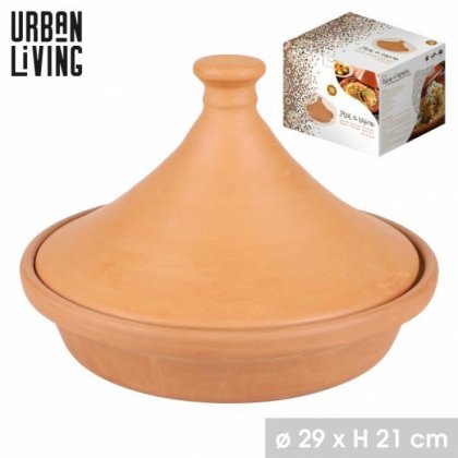 Urban Landscape Terracotta Tagine - 29cm