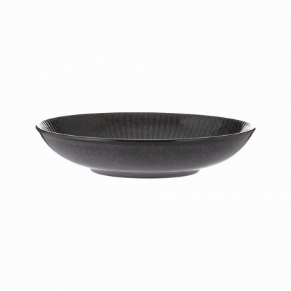 Rayware Mason Cash Reactive Linear Black Pasta Bowl - 23cm