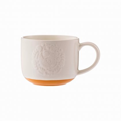 Rayware Folk Farmyard Hen Orange Mug - 400ml