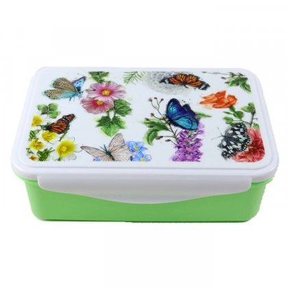 Puckator Butterfly Meadows Clip Lock Lunch Box