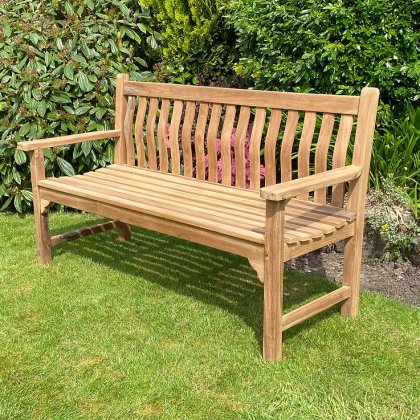 Minster Stylish Living KD 3 Seater Wave Bench