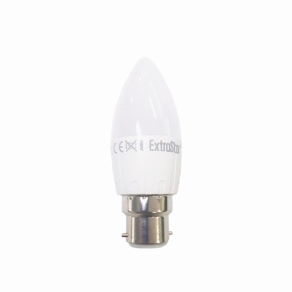 *Extrastar 4W LED Candle Bulb B22 - Daylight