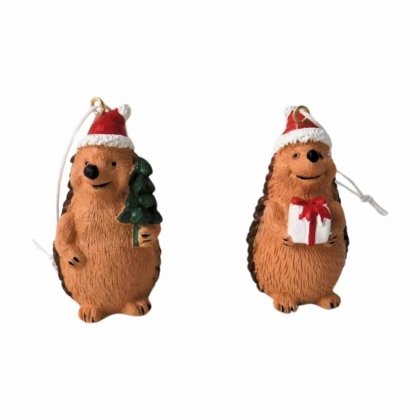 Giftware Trading Hedgehog Tree Decoration 6cm - Assorted