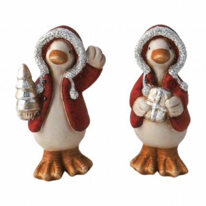 Giftware Trading Duck with Winter Coat 14.5cm - Assorted