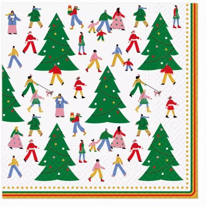 Paper + Design Christmas Napkins 33cm (Pack of 20) - Christmas Hustle