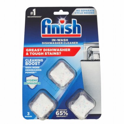 Finish In Wash Dishwasher Cleaner - 3 Washes