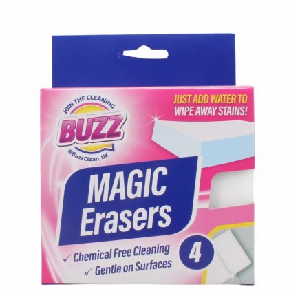 Buzz Sponge Erasers - 4pk