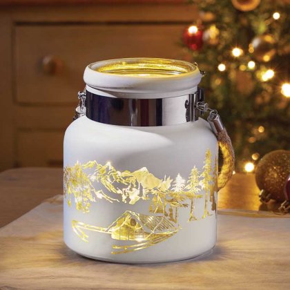 Three Kings Wonderland Lantern - White