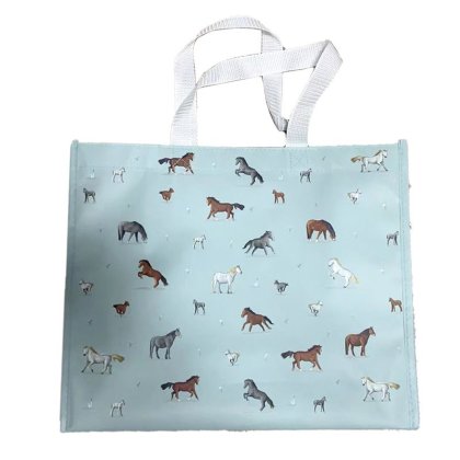 Puckator Willow Farm Horses Reusable Shopping Bag