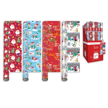 Giftmaker Recyclable Gift Wrap 5M - Assorted