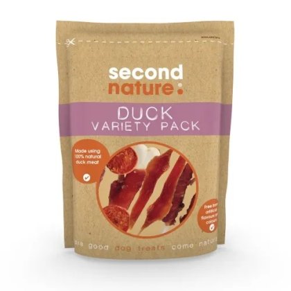 Second Nature Dog Treats Duck Variety Mega Pack 6x320gm