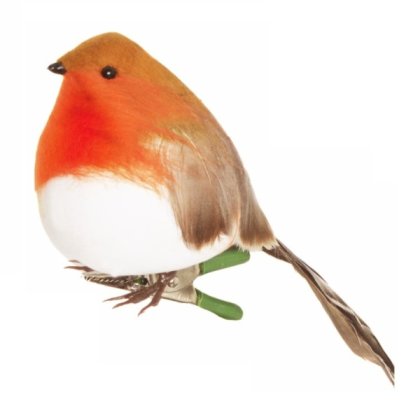 Sincere Floral Fat 'Reggie' Robin Clip 12cm