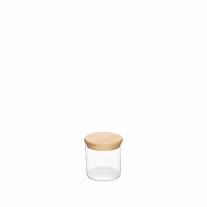 Jomafe Store&Care Round Glass Jar With Bamboo Lid - 500ml