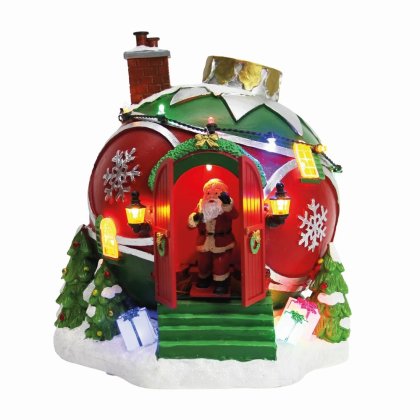 Straits LED Santas Workshop 18 x 21cm