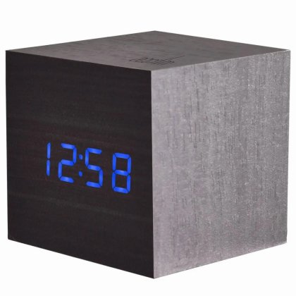 Acctim Wooden LED Sound Activated USB Alarm Clock