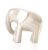 Tilnar Art Brushed Silver Elephant XL - 12 cm