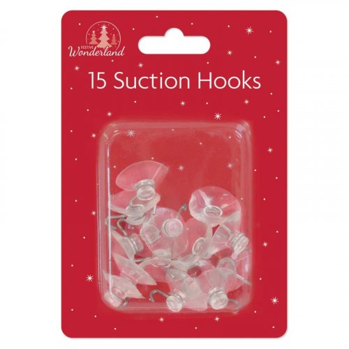 Festive Wonderland 15 x Small Suction Hooks