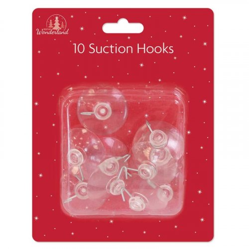 Festive Wonderland 10 x Large Suction Hooks