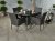 Malaga 4 Seater Fixed Dining Set