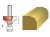 Faithfull Router Bit TCT 6.3mm Rounding Over 1/4in Shank