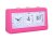 Karlsson Alarm Clock Data Flip - Bright Pink