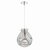 Dar Quinn Pendant Polished Chrome & Smoked Glass