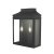 Vapour 2Lt Coach Lantern Wall Light Black IP44