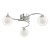 Nakita 3 Light Semi Flush Polished Chrome With Clear/Opal Glass