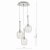 Eifel 3lt Cluster Pendant Clear & Polished Chrome