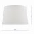 Luelle White Linen Tapered Drum Shade 30cm