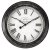 Outside In Biarritz Wall Clock 12in - Black