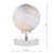 Dar Esben Touch Table Lamp Polished Chrome with Planet Glass