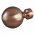 Rothley 25mm x 1829mm Curtain Pole with Solid Orb Finials & Brackets - Antique Copper