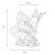 Oaks Lighting Tiffany Style Butterfly Novelty Light