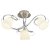 Oaks Lighting Leke 3 Arm Semi-Flush Ceiling Light Chrome