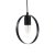 Oaks Lighting Ring Single Pendant Black