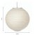 Oaks Lighting 18 Non-Electric Paper Lantern White