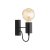 Oaks Lighting Tala Wall Light Black