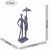 UMBRELLA COUPLE STANDING Elur Iron Figurine 25cm Grey Shimmer