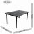 LIBECCIO Dining Table with 8 BORA Chair Set Anthracite